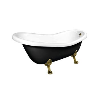 Vrijstaand Bad Sapho Retro 173x75x84 cm Wit / Zwart met, Ophalen of Verzenden, Nieuw, Overige typen