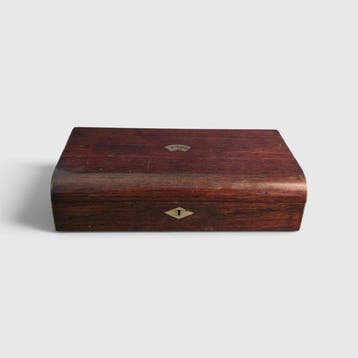 Bordspel - Victorian Game Box - rozenhout, Antiek en Kunst