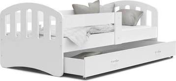 Juniorbed 90x200 - Wit | Incl. Matras Lade | Scherpe Prijs, 85 tot 100 cm, Nieuw, Ophalen of Verzenden, Matras
