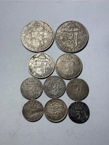 Cyprus. 49g Silver Piastre Lot x10 Coins (Zonder