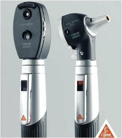 Heine Mini 3000 LED F.O. otoscoop ophtalmoscoop set, Diversen, Verpleegmiddelen, Nieuw, Verzenden