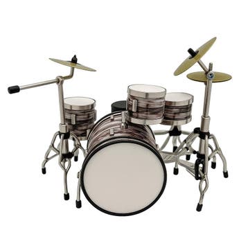 Baby mini  drumstel black flow 10 cm hoog - schaal ca. 1:10, Ophalen of Verzenden, Nieuw, Pop, Beeldje of Miniatuur