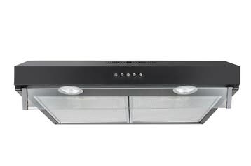 Afzuigkap 60cm Zwart - Retourdeal - 9% Korting, Onderbouw afzuigkap, Ophalen of Verzenden, Zo goed als nieuw, Inbouw