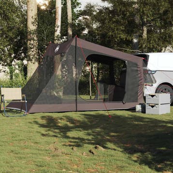 vidaXL Autotent 2-persoons waterdicht bruin, Verzenden, Nieuw, Tot en met 2