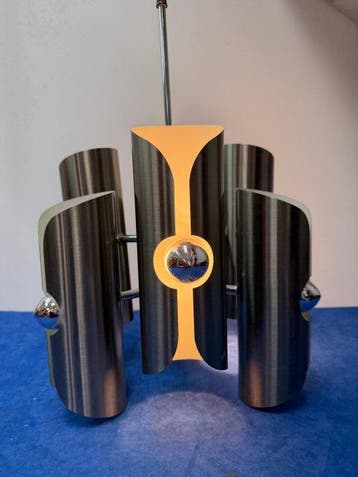 Polam - Lamp - Metaal - Space Age Chrome Pendant
