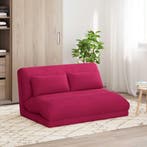 vidaXL Verstelbare vlo stoelen Wijnrood Fluweel, Verzenden, Nieuw, Rood