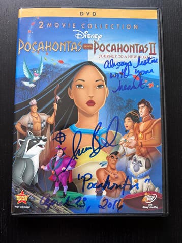 Pocahontas - Gesigneerde DVD Irene Bedard, Ophalen of Verzenden, Zo goed als nieuw, Film