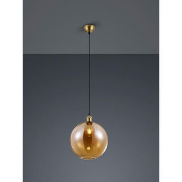 LED Hanglamp - Trion Dini - E27 Fitting - Rond - Mat Goud -, Huis en Inrichting, Ophalen of Verzenden, Nieuw, Metaal, Overige fittingen