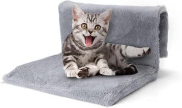 Kattenmand - Kattenbed - 48x30x25 cm - Grijs - Nobleza, Dieren en Toebehoren, Verzenden, Zo goed als nieuw
