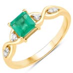 Zonder minimumprijs - Ring - 14 karaat Geel goud - 0.68ct., Sieraden, Tassen en Uiterlijk, Ringen, Nieuw