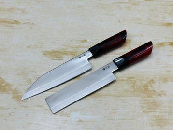 Keukenmes - Deba & Usuba - Handgemaakt Japanse Deba- en