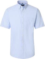 CASAMODA Korte Mouwen Overhemd Strepen Blauw maat 6XL Heren, Kleding | Heren, Overhemden, Verzenden, Nieuw, CASAMODA