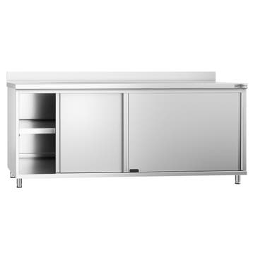 GGM Gastro | Gesloten RVS werktafel PREMIUM - 2000x600mm - |, Verzenden, Nieuw in verpakking, Meubilair