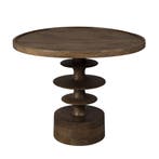 *WOONWINKEL* Dutchbone Cath Walnut Ronde Salontafel Walnoot, Huis en Inrichting, Tafels | Salontafels, Verzenden, Nieuw