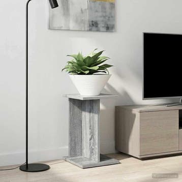 vidaXL Plantenstandaard 2 st Grijs Sonoma 25 x 25,5 x 40,5, Verzenden, Nieuw