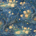 AA170 - Prachtige Gobelin - Gobelin-stof “Notte Fiorita” -