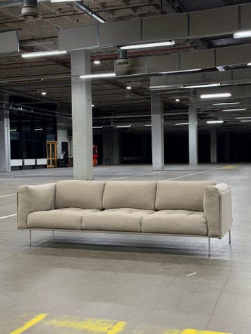 Living Divani Rod Sofa | Sand | NIEUWSTAAT + Garantie, Overige materialen, Driepersoons, 75 tot 100 cm, Ophalen of Verzenden