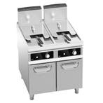 GGM Gastro | Gas dubbele friteuse - 18+18 liter - 28kW - |, Verzenden, Nieuw