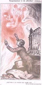 Spotprent over Hitler en cultuur in Nazi-Duitsland (Lithos), Verzenden