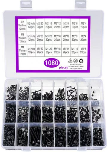Set zwarte boutjes in verschillende lengtes (M2, M3, M4, 10, Ophalen of Verzenden, Nieuw