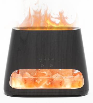 Aromadiffuser Zoutlamp | Vlammeffect | Retourdeal 39% Kor..., Ophalen of Verzenden, Zo goed als nieuw
