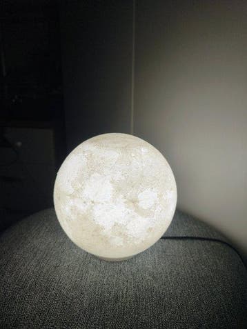 Nachtlampje - Luna Orbital door Brillab - PLA, Antiek en Kunst