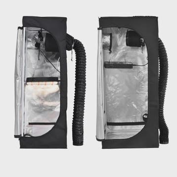 Complete Kweek Tentsysteem: Grow Tent met Ventilator, Koolst, Verzenden, Nieuw