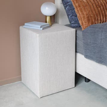 *WOONWINKEL* Nachtkastje Beige Stof, Verzenden, Nieuw