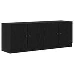 vidaXL Bed kast 2 pcs Zwarte Eik 66 x 35 x 48 cm, Huis en Inrichting, Verzenden, Nieuw, Zwart, Hout