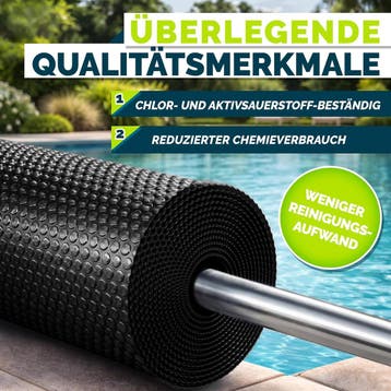 Zwembad Afdekzeil - Rechthoekig - Solarzeil - 1000x500 cm -, Verzenden, Zo goed als nieuw