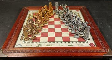 Schaakspel - Las Cruzadas - Brons, Hout