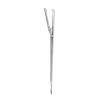 Triangle Lardeernaald met Handig Klepje – 19,5 cm – RVS, Ophalen of Verzenden, Nieuw