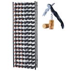 Wijnrek | 108 flessen | 65x20x180cm | Flessenrek | Staal, Verzenden, Nieuw