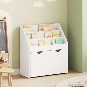 vidaXL Kinderen Boekenkast met lade Wit 60 x 29,5 x 69 cm, Verzenden, Nieuw