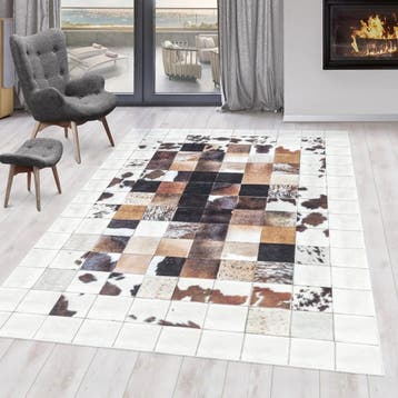 Wasbaar Vloerkleed | Fiesta | Dierenprint | Wit | 140x200 cm, Verzenden, Nieuw