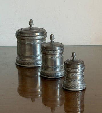 Doos (3) - Tin - Set van drie containers