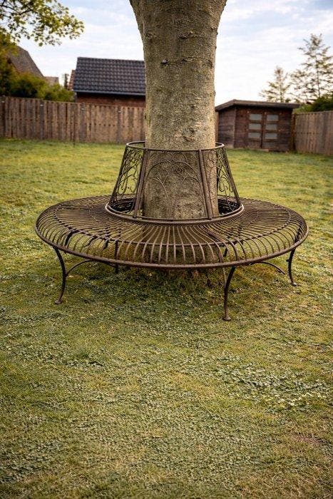 Bank - IJzer - Ronde boombank - Nieuw, Antiek en Kunst, Curiosa en Brocante