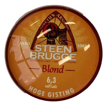 Occasion - Ronde taplens Steen Brugge blond bol 69 mmø, Ophalen of Verzenden