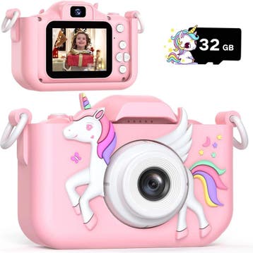 Kids Camera Eenhoorn | 32GB SD | Tweedekansje | OP=OP, Ophalen of Verzenden, Zo goed als nieuw, Elektronica