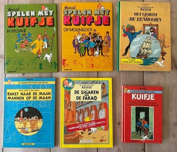 Kuifje - Set van 6 albums - 1970/1990, Nieuw