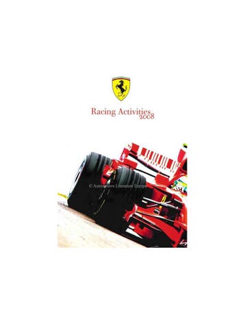2008 FERRARI RACING ACTIVITIES JAARBOEK ITALIAANS | ENGELS, Boeken, Auto's | Boeken, Nieuw, Ferrari, Author