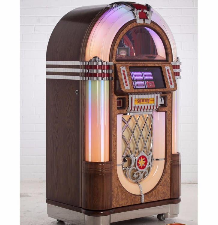 1015 Vinyl 45 Classic Jukebox SL45 - Medium Oak, Verzamelen, Automaten | Jukeboxen, Ophalen