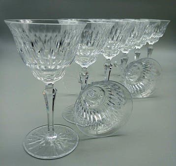 Drinkservies (8) - Kristal - Belle Époque wijn, Antiek en Kunst