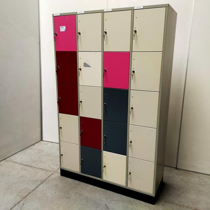 20-deurs CP lockerkast (met schade) - 195x122x48 cm, Huis en Inrichting, Kasten | Lockerkasten, Ophalen of Verzenden