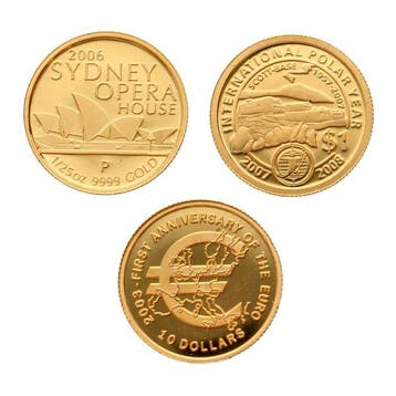 Nauru, Australië, Nieuw-Zeeland. 2003/2007 - Small Gold