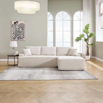 Coredo Bank - Corduroy bekleding - Rechts - Beige, Verzenden, Nieuw