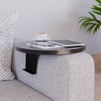 Dienblad armleuning Kuleskyd rond Ø34 cm marmer zwart [en.ca, Verzenden, Nieuw