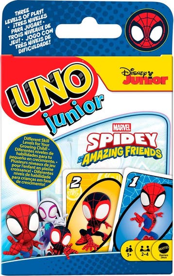 Uno Junior - Spidey & Friends | Mattel - Kaartspellen, Hobby en Vrije tijd, Verzenden, Nieuw