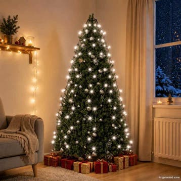 vidaXL Kerstboomverlichting met 180 LEDs koudwit net 180 cm, Verzenden, Nieuw, Kunststof
