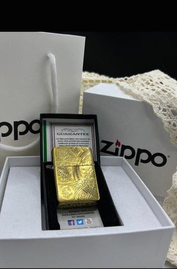 Zippo - Brass engraved - Zonder minimumprijs - Aansteker -, Nieuw